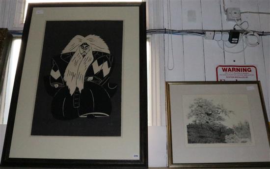 2 Japanese prints by Tanaka Ryohei and Hiromitsu